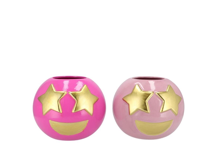<h4>Smiley Jolly Fuchsia Vase 15x12cm Nm</h4>