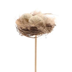 Easter Stick 50cm nest+eggs 4cm