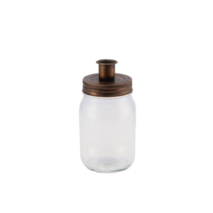 <h4>Candle Jar Gold 8x13cm</h4>