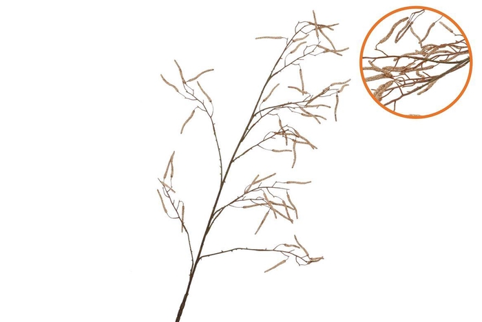 <h4>Silk Hazel Branch Light Coffee 130cm</h4>