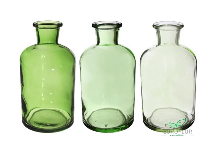 BOTTLE RIGA H12 D7 GREEN ASS. 12PCS (4X3PCS)