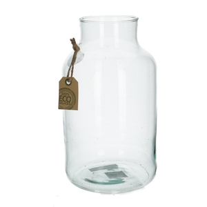 Glass Eco vase Gigi d08.5/14*25cm