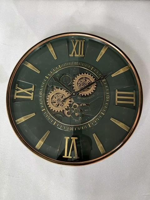 <h4>Clock Gear Ø60cm Brown-Green 1</h4>
