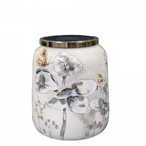 Metaal Moonlight vaas d21*24cm
