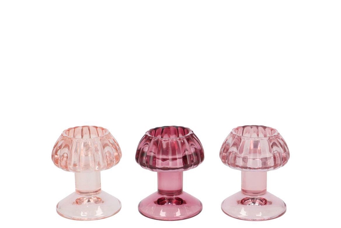 Nova Sweets Pink T-light Mushroom Structure Ass 8x