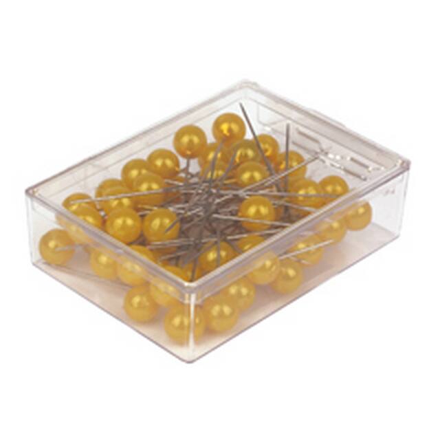 <h4>Pushpins  10mm yellow - box 50 pcs.</h4>