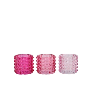 Jazz Jolly Pink T-light Structure Ass 10x9cm