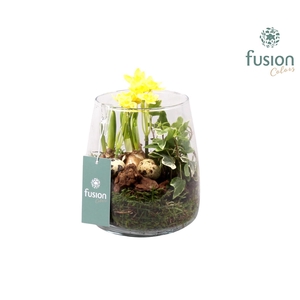 Pasen glazen windlicht Julia