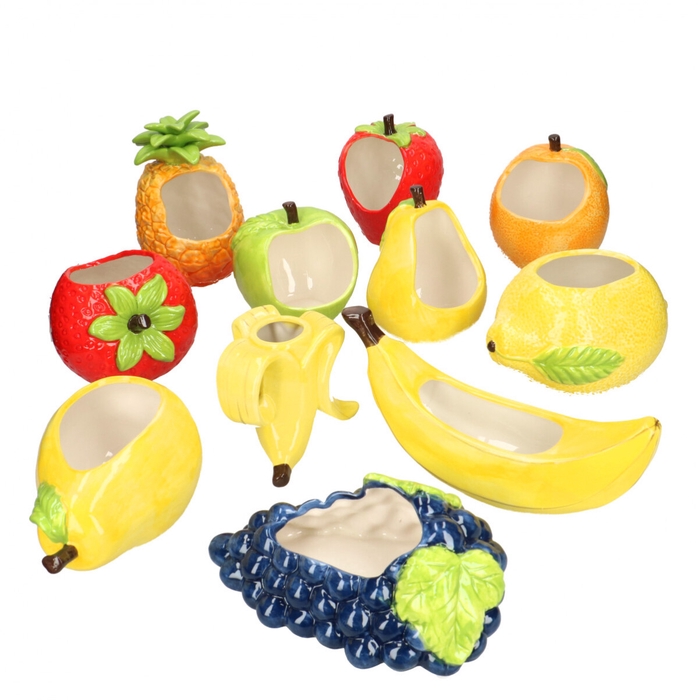 Keramiek Pot fruit d11/24*9/19cm
