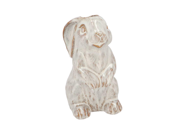 <h4>Sifan White Vase Bunny 14x12x21cm</h4>