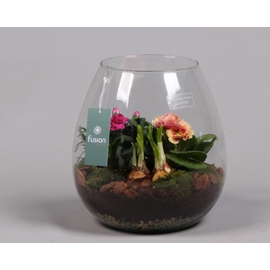 Green Bottle Abby Large Voorjaar met Arrangement