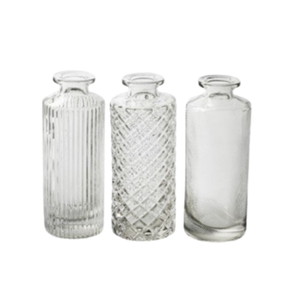 Glas Fles Alanis d02/5*13cm ass.