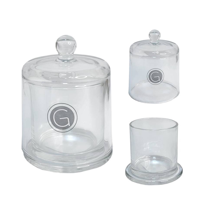<h4>PORTA VELA VIDRO 8X12X8,2CM - DAM509</h4>