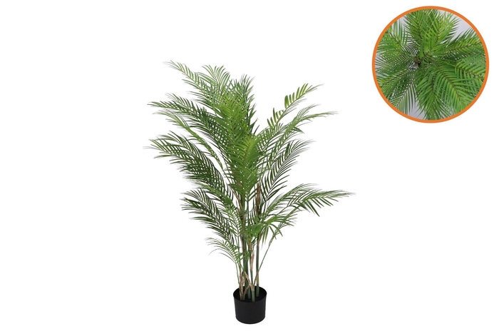 Silk Kentia Palm Plant Green 91cm