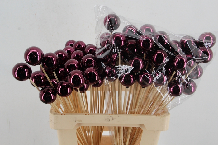 <h4>Stick Ball C. Ø4 Wine Shiny</h4>