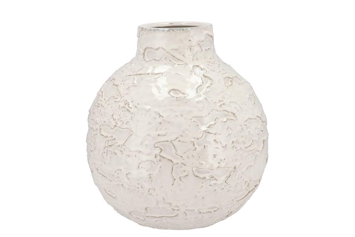 <h4>Mika Nordic White Vase Neck Structure 31x33cm</h4>