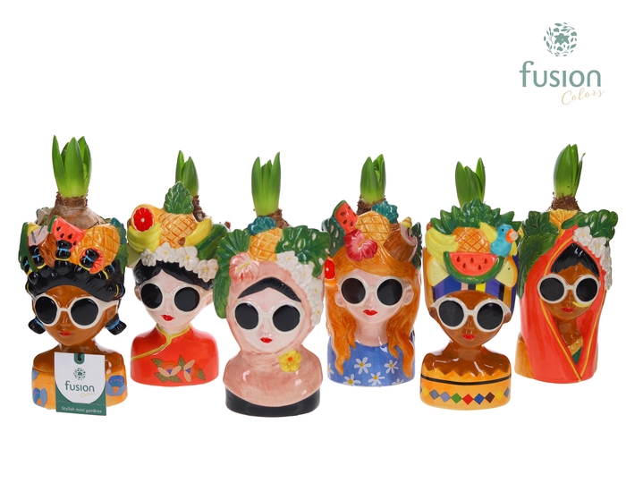 <h4>Keramiek Wereldvrouwen met Hyacinthus</h4>