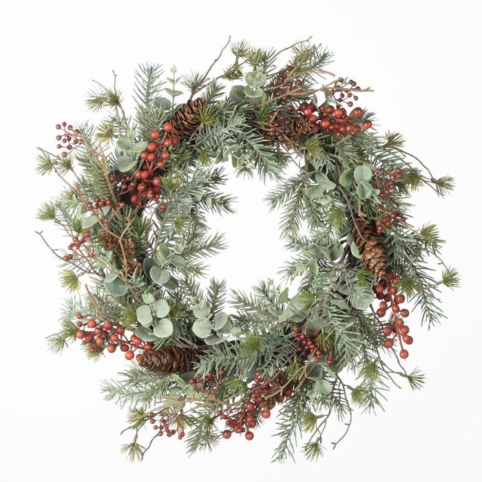 <h4>AF Wreath Berry/Eucalyp MixD45</h4>