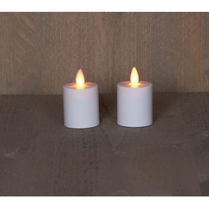 KAARSEN WIT VLAM 4,5X8CM T BO 2/S