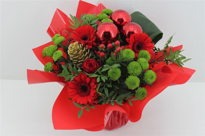 <h4>Boeket Bulle Kerst Rood</h4>