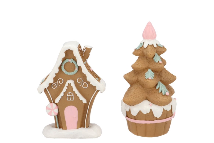 <h4>Belly Jolly Pink Xmas House 10x5x14cm</h4>