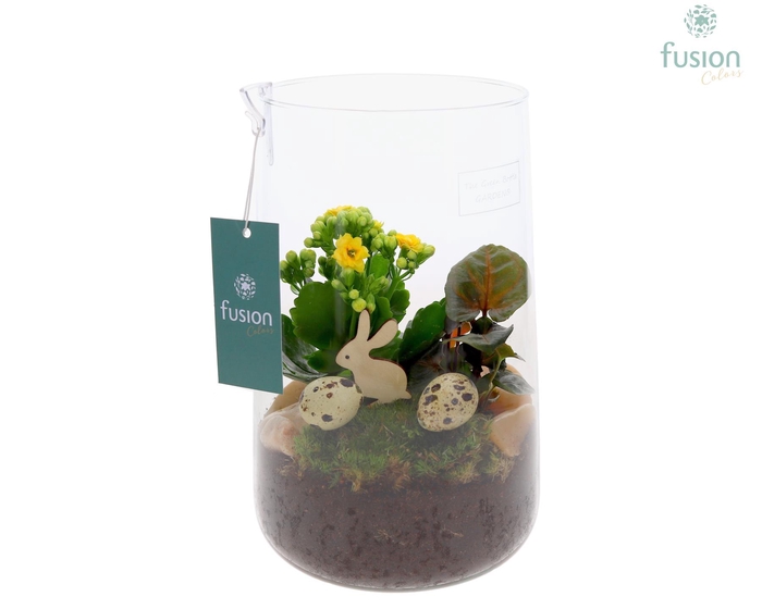 <h4>Green Bottle Deline Large Pasen met arrangement</h4>