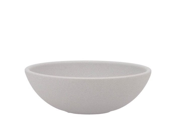 <h4>Vinci Matt Grey Bowl Low 20x7cm Nm</h4>