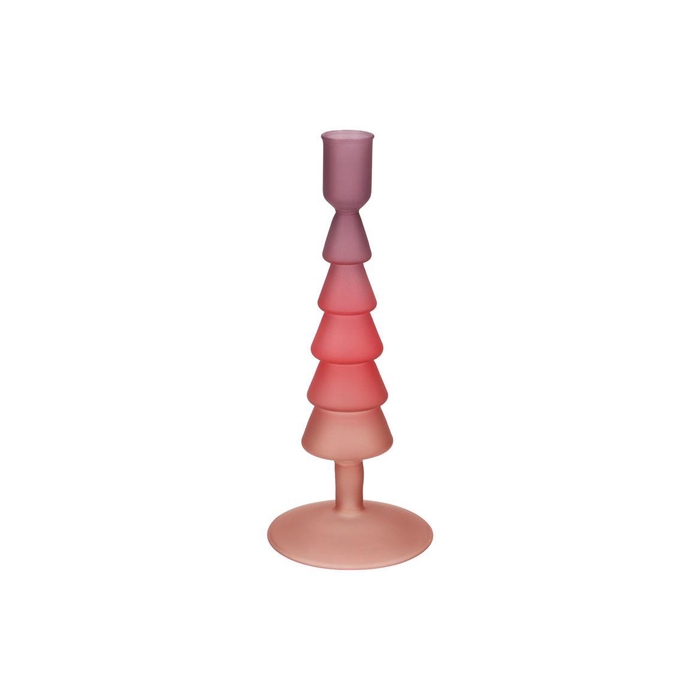 <h4>Nova Red Candle Holder Tricolor 9x9x22cm Nm</h4>