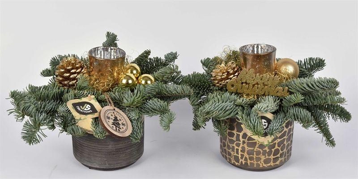 <h4>Keramiek pot goud mix 12cm</h4>