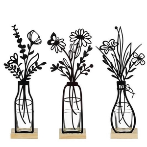 Candlelight Flowers metal 13*7*31cm