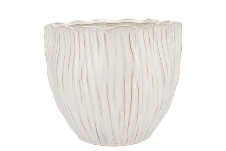 <h4>Lima White Pot Round 22x22x19cm Nm</h4>