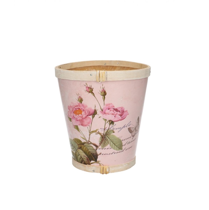 <h4>Wood Roses pot d13*14cm</h4>
