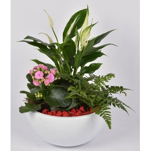 Keramiek schaal wit 20cm