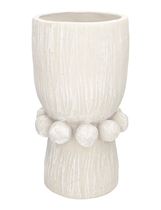 <h4>DF03-740422700 - Vase Sevora d18.5h36.5 white</h4>