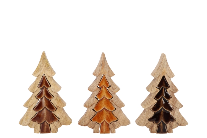 Pine Tree 3d Woods Brown 20x13x3cm