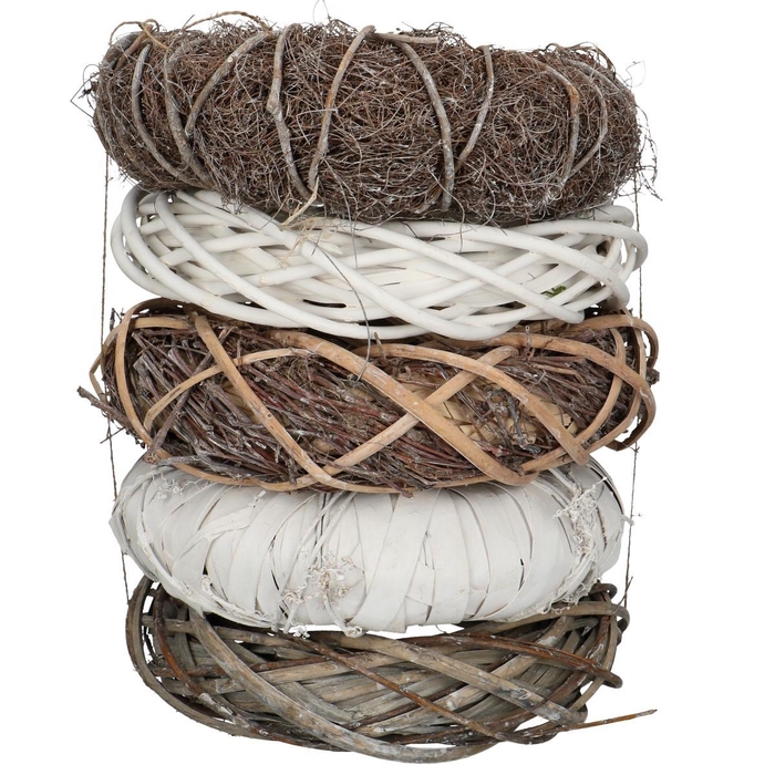 <h4>Wreath d30cm Stack assorti</h4>