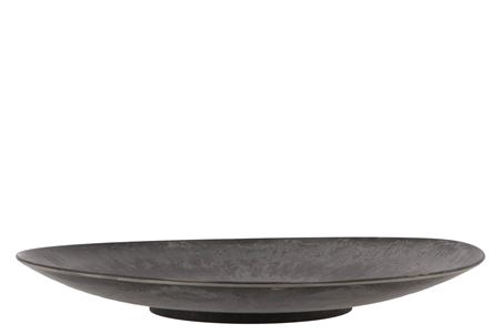 <h4>Melamine Grey Plate Round 45x6cm</h4>