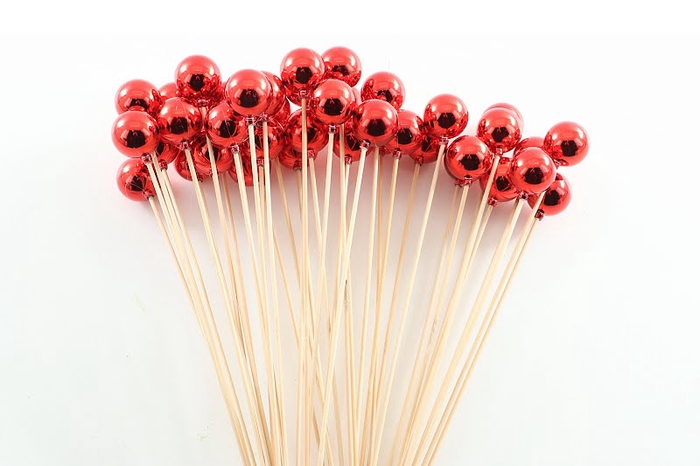 <h4>Bal On Stick Red Ø 4cm</h4>