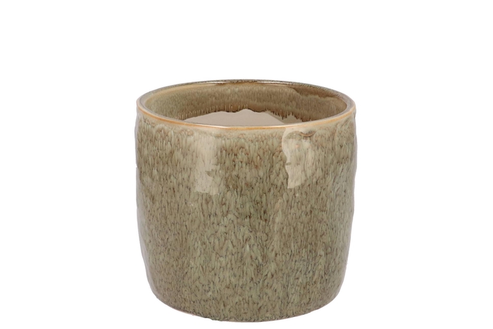 Iron Stone Sand Glazed Pot 9x8cm