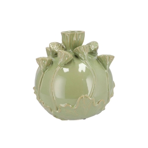 Mara Pistache Vase Bol Lotus 30x30x30cm Nm