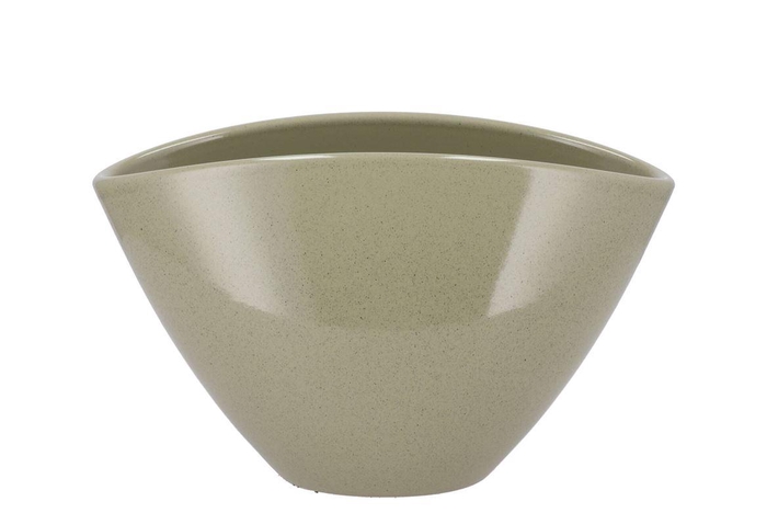 <h4>Ceramic Kiwi Stone Pot Orchid 28x17cm</h4>