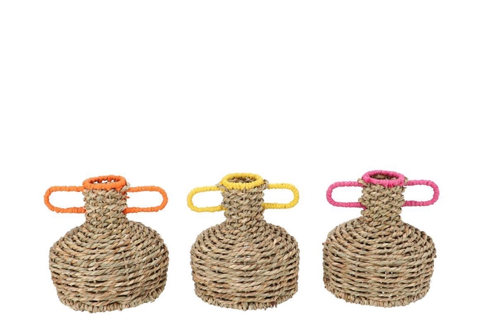<h4>Ginny Seagrass Colorful Vase Neck Ears 15x16cm</h4>