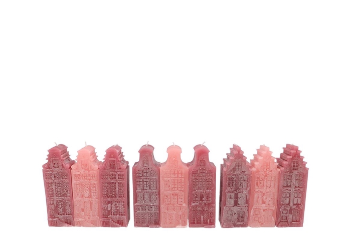 <h4>Amsterdam House Sweets Pink Mix Candle 6x6x16cm</h4>