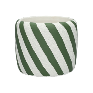 DF03-751500825 - Pot Carol d9.3/11.5xh9.5 green/white