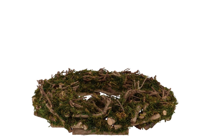 <h4>Wreath Festive Birch Moss 40x8cm</h4>