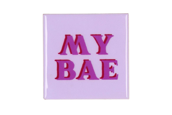 Tile My Bae Purple 10x10x1cm Nm