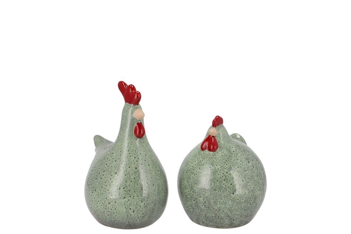 Jet Green Chicken Ass 9x9x11cm