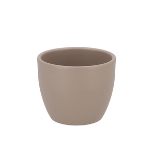 Ceramic Taupe Matt Pot 10cm