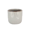 Iron Stone White Glazed Pot 13x13cm