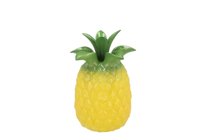 <h4>Pineapple Tropical Yellow Vase 14x14x18cm</h4>